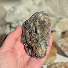 Indlæs billede til gallerivisning Colorshift fluorit med kvarts