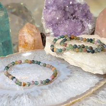 Load image into Gallery viewer, Armbånd i fancy jaspis med 4mm perler