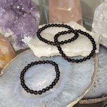 Load image into Gallery viewer, Armbånd i mixede obsidian med 6mm perler