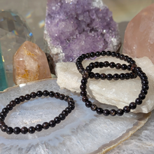 Load image into Gallery viewer, Armbånd i mixede obsidian med 6mm perler