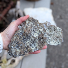 Indlæs billede til gallerivisning Bjergkrystal med marcasit, galena og pyrit