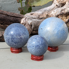 Indlæs billede til gallerivisning Blå kvarts kugler