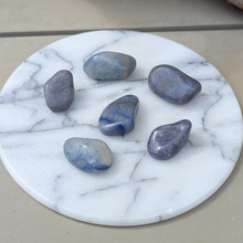Indlæs billede til gallerivisning Blå kvarts lommesten