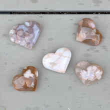 Indlæs billede til gallerivisning Blomster agat hjerter