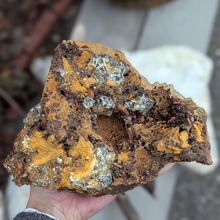 Indlæs billede til gallerivisning Calcit med siderit, pyrit og galena