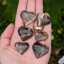 Indlæs billede til gallerivisning Chokolade calcit hjerter
