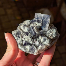 Indlæs billede til gallerivisning Colorshift fluorit med galena