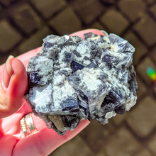 Indlæs billede til gallerivisning Colorshift fluorit med kvarts