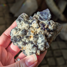 Indlæs billede til gallerivisning Colorshift fluorit med kvarts og galena