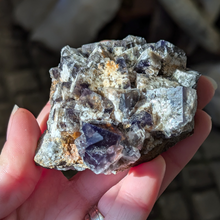 Indlæs billede til gallerivisning Colorshift fluorit med kvarts og galena