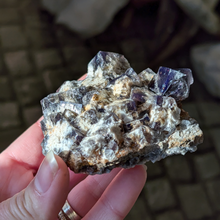 Indlæs billede til gallerivisning Colorshift fluorit med kvarts og galena