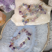 Indlæs billede til gallerivisning Chip armbånd i fluorit