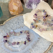 Indlæs billede til gallerivisning Chip armbånd i fluorit