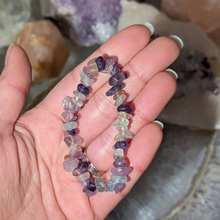 Indlæs billede til gallerivisning Chip armbånd i fluorit