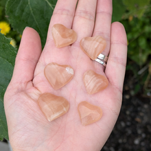 Indlæs billede til gallerivisning Honning calcit hjerter