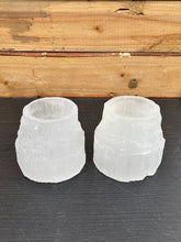 Indlæs billede til gallerivisning Selenit Fyrfadsstage