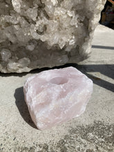 Indlæs billede til gallerivisning Rosakvarts Fyrfadsstage