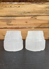 Indlæs billede til gallerivisning Selenit Fyrfadsstage