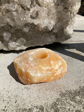 Indlæs billede til gallerivisning Gul Calcit Fyrfadsstage