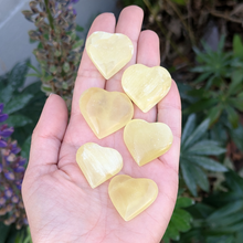 Indlæs billede til gallerivisning Lemon calcit hjerter