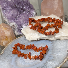 Indlæs billede til gallerivisning Chip armbånd i rød jaspis