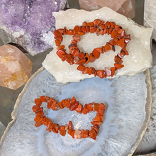 Indlæs billede til gallerivisning Chip armbånd i rød jaspis