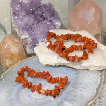 Indlæs billede til gallerivisning Chip armbånd i rød jaspis