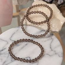 Indlæs billede til gallerivisning Røgkvarts armbånd med 6 mm perler
