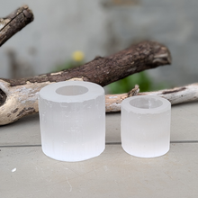 Indlæs billede til gallerivisning Selenit Fyrfadsstage