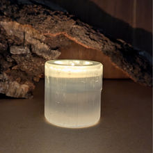 Indlæs billede til gallerivisning Selenit Fyrfadsstage