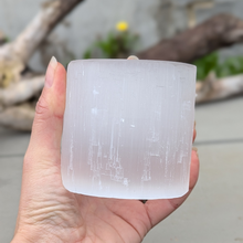 Indlæs billede til gallerivisning Selenit Fyrfadsstage